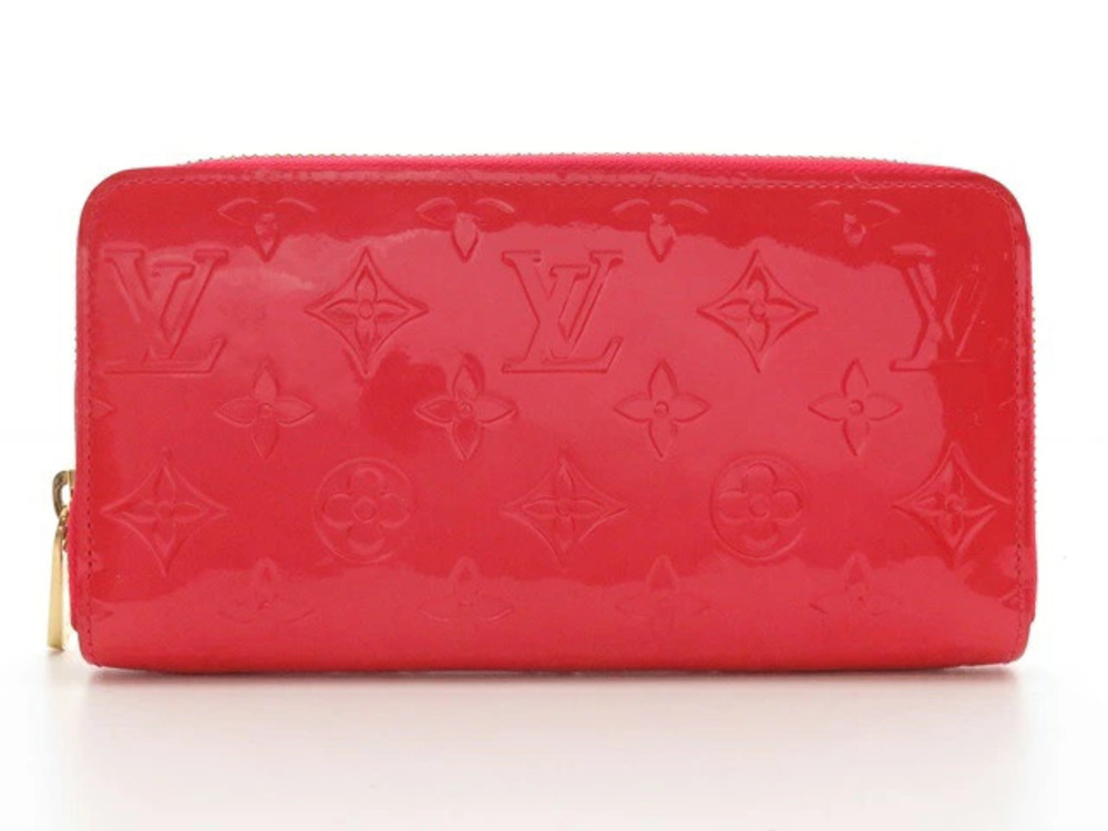 LOUIS VUITTON Zippy Wallet Vernis Rouge Red Grenadine